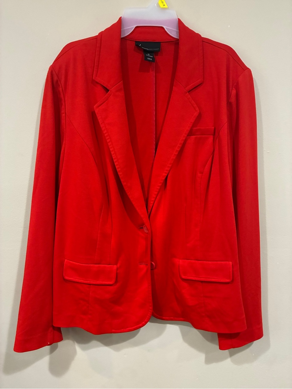 Lane Bryant Vibrant Red Orange Tailored Blazer